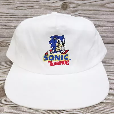 VINTAGE SONIC THE HEDGEHOG LOGO SNAPBACK BASEBALL HAT CAP 90s • $44.79