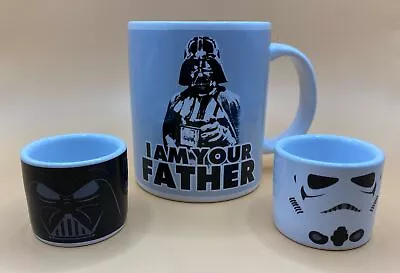 Star Wars  Egg Cups X 2 Plus Darth Vader Mug C • £8