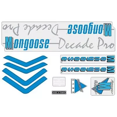 Mongoose - 1988 Decade Pro Decal Set - Old School Bmx • $42.25