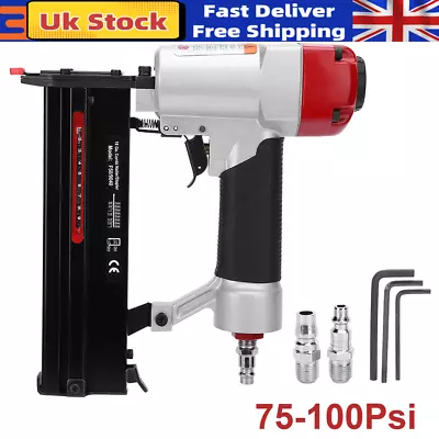 Air Nail Gun  Pneumatic Pin Nailer Kit Aluminum Alloy DieCast Housing 75-100Psi • £25.43