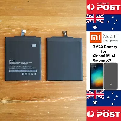 GENUINE Xiaomi Mi 4i  Mi4i X9 Battery BM33  3120mAh Good Quality - Local Seller  • $24