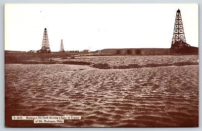 Muskogee Oklahoma~Muskogee Oil Fields~c1910 Postcard • $8.99