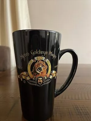 Metro Goldwyn Mayer MGM Black Ceramic Lion Coffee Cup Mug • $16.99