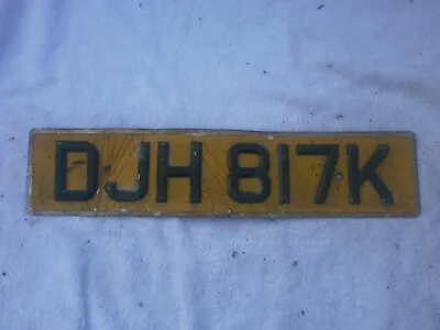 Great Britain England Hertforshire 1971 Vintage Rear # Djh 817k License Plate • $19.99