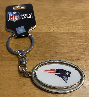 New England Patriots Super Bowl LI Champions Spinning Key Chain NFL Champs NWT • $14.99