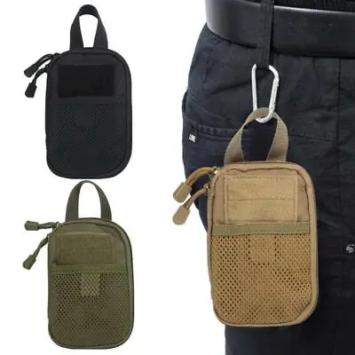 Outdoor Tactical Molle Pouch Medical First Aid EDC Bag Waist Pack Phone Pocket • $4.99