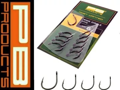 PB Products WIDE CIRCLE Hooks BARBED  *ALL SIZES* Carp Fishing Rig End Tackle • £7.49