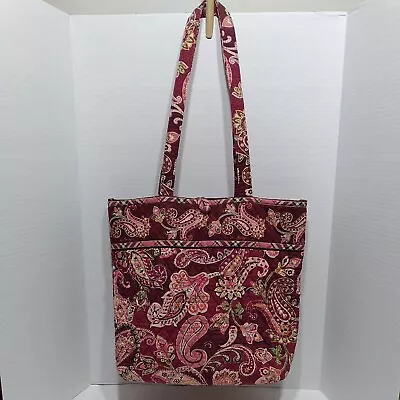 Vera Bradley Piccadilly Plum Tote Shoulder Bag Toggle Closure HARD TO FIND ITEM • $22.99