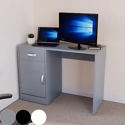 Computer Desk PC Laptop Table 1 Door 1 Drawer Home Office Work Study Workstation • £59.99