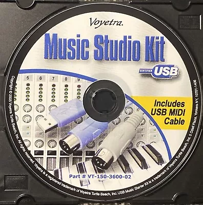 VOYETRA Music Studio Kit - 2005 Part VT-150-3600-02 PC DISC ONLY • $6.79