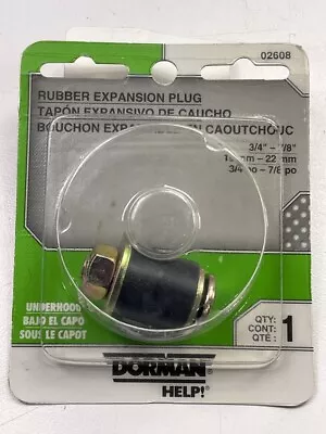 Dorman 02608 Engine Freeze Expansion Core Plug - 3/4  To 7/8  • $7.99
