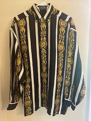 Versace Classic V2 Silk Shirt VGC Vintage S M L Oversized • $280