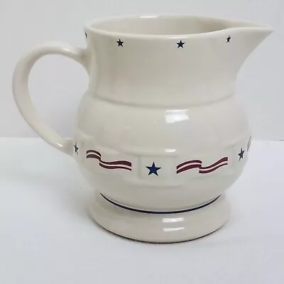 Longaberger All American Large Milk Pitcher/Stars & Stripes/Retired/Americana US • $49.95