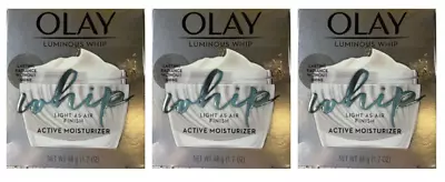 Olay Luminous Whip Light As Air Touch Moisturizer 1.7 Oz (Pack Of 3) • $58.11