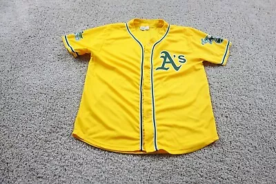 Josh Donaldson Oakland Athletics A's Jersey Mens Small Yellow #20 SGA MLB • $22.98