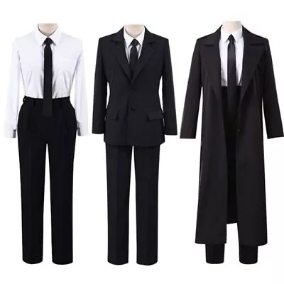 $17.99 • Buy Chainsaw Man Makima Cosplay Costume Denji Demon Hunter Uniform Suits Hayakawa 
