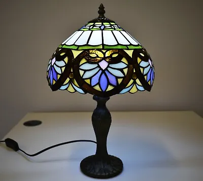 £64.99 • Buy Tiffany Style Table Lamp Handcrafted Art Bedside Light Desk Lamps Stained Glass.