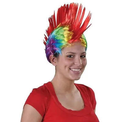 Rainbow Mohawk Wig Costume Party Wig • $5