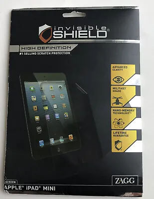 $10 • Buy Zagg Invisible Shield Original Apple IPad Mini Screen Protector IPad Mini (NEW)