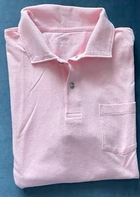 Mack Weldon Men's Vesper Breathable Polo Shirt Pink Modal Cotton Micro Mesh Sz M • $19