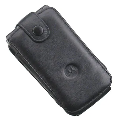 Motorola Black Leather Pouch Case W Belt Clip For I890 / BALI / MOTO W755 • $9.89