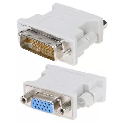 DVI-D Digital Dual Link 24+1 To VGA Adapter Male To Female Computer Monitor • $4.50