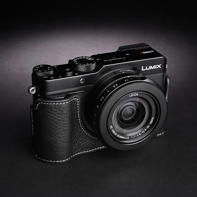 Leather Half For Panasonic LX100ii M2 Case Camera Retro Cover TP Handmade Insert • £74.03
