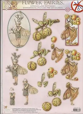 Flower Fairies A4 Die Cut 3D Decoupage Sheet (056-103) • £2.50