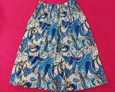 Women's SALOOS Collection Ladies Floral A-line Drawstring Skirt Multi Size Large • £9.99