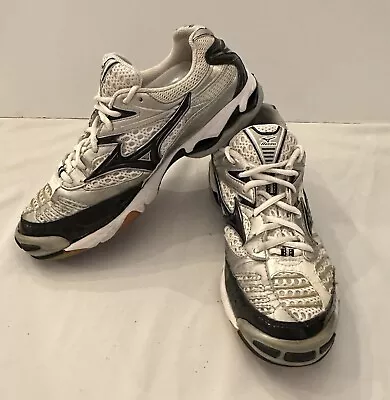 Mizuno Wave Lighting 6 Volleyball Sneakers Shoes Women's Size 9.5 Black White • $25