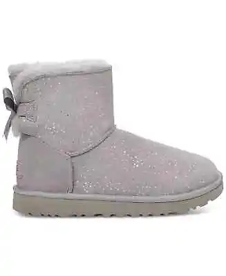 UGG Women's Boots Mini Bailey Bow Metallic Spots Booties Size 11 • $104.99