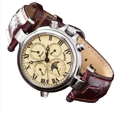 STAUER Stainless Steel Graves® '33 Wristwatch Ivory Dial Designer Precision Tim • £199.99