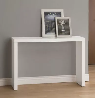 White Finish Modern Console Sofa Entry Table New In Box • $189