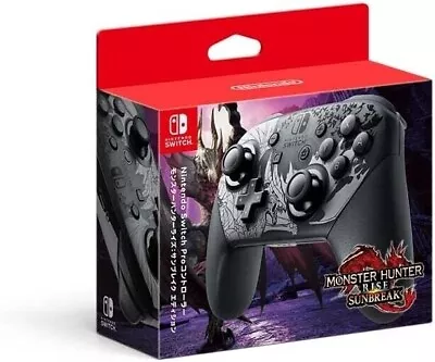 Nintendo Switch Pro Controller New JAPAN Version-Monster Hunter Rise Sunbreak • $41.99