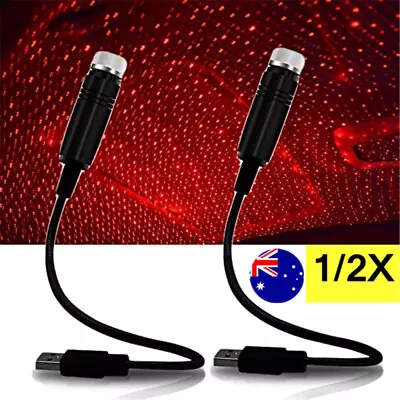 $7.98 • Buy Car Interior LED Star Light USB Atmosphere Starry Sky Night Projector Party Lamp