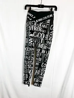 Versace Couture Womens Black/White Leggings/Pants #38/2 $325 • $104.99