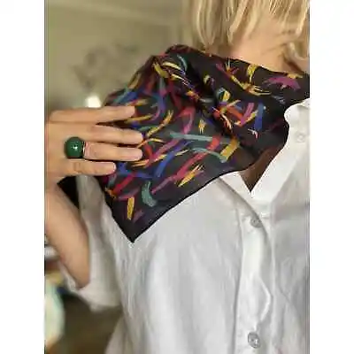 Missoni 100% Silk Mini Scarf Your Imagination Plays Out Made In Italy • $42