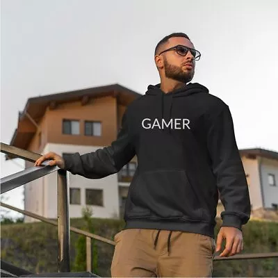 GAMER UnisexHoodie-Simple Minimal Printed One Liner • $12.99