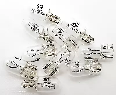 Lot Of 10 JKL 168 Miniature Lamps 14 Volt 4.9 Watt Glass Wedge Base 1500 AVG HRS • $10.99