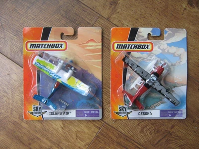 £5.99 • Buy 2 X 2007 MATCHBOX SKYBUSTERS AREOPLANES: ISLAND AIR & CESSNA: SEALED / NEW...