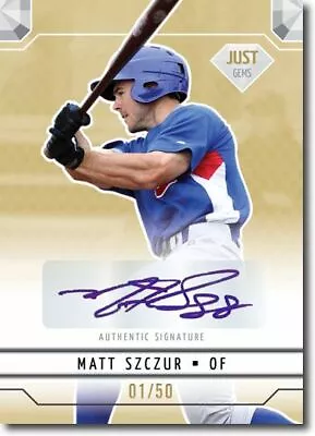 MATT SZCZUR 2011 Just GEMS Rookie Autograph GOLD Auto RC #/50 • $11.99