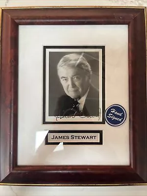 James Stewart Signed Black & White Photo Autographed Framed • $1