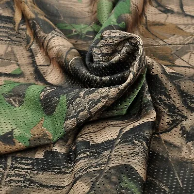 Autumn Forest Hunting Camouflage Net Mesh Fabric Cloth • $7.99