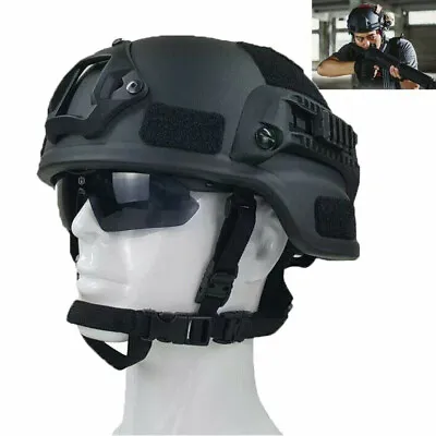 UHMW-PE MICH 2000B Bullet Proof Level IIIA Safety Ballistic Helmet Outdoor Black • $142.87