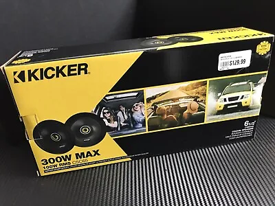 Kicker CSC65 6.5  Coaxial Speakers Polypropylene Woofer Cones 100 Watts RMS 🇦🇺 • $119.99