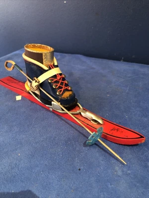 £9.99 • Buy Vintage Apline Ski & Boot Match Box Holders Zermatt