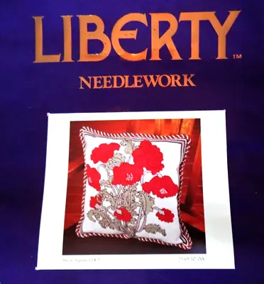 Rare - LIBERTY OF LONDON - CLEMENTINA TAPESTRY KIT - 14  Square Cushion - Sealed • £35