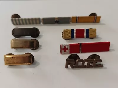 Lot Of 7 Vintage Military Ribbon Bars & Pins US Army • $14.99