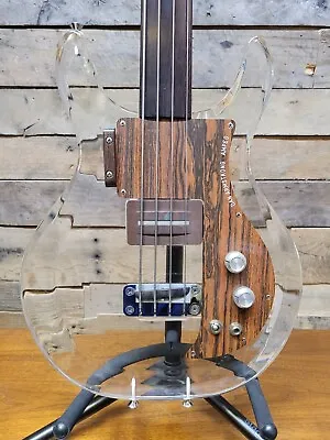 Dan Armstrong Ampeg Lucite Vintage 1971 Fretless Electric Bass Guitar • $3499.99