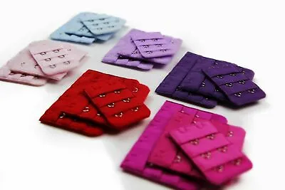 Bra Extender Coloured Clip 2 3 & 4 Hook Extenders - Pink Purple Blue Red Mint • $2.40